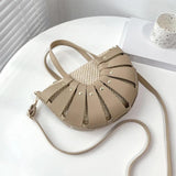 Straw & Leather Hand-woven Ladies Handbags Bohemia Beach Bag