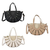 Straw & Leather Hand-woven Ladies Handbags Bohemia Beach Bag