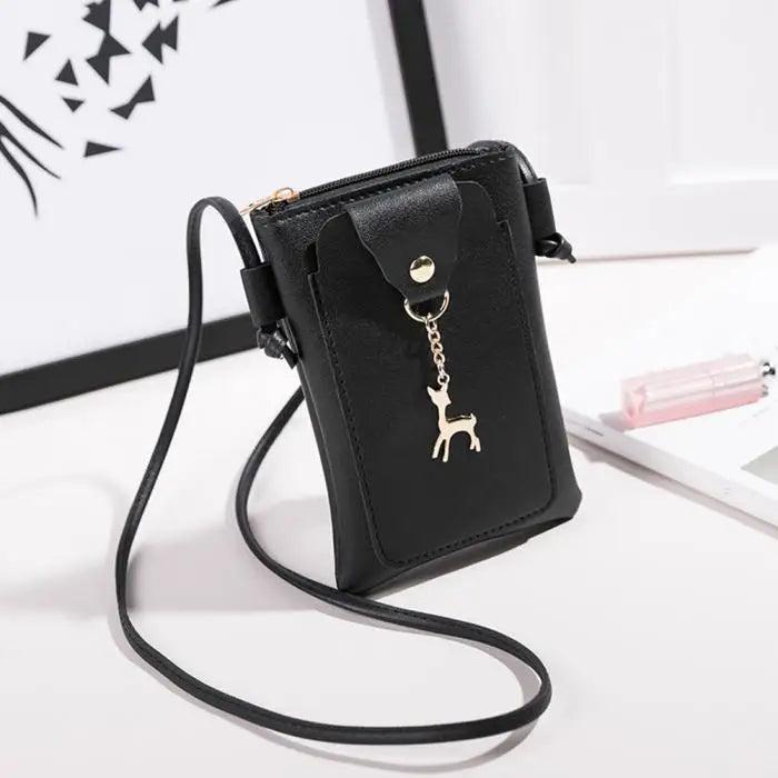 Mini Crossbody Bag for Women PU Leather Handbag Zipper