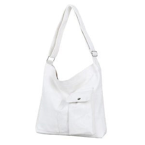 Youth Canvas Shoulder Bag Messenger Bag Student Handbag