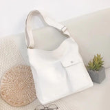Youth Canvas Shoulder Bag Messenger Bag Student Handbag