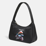 Harajuku Shoulder Hobo Bag Mushroom Print Casual Handbag Purses
