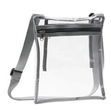 Women's Transparent Messenger Bag Adjustable Shoulder Strap Phone Pouch