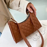 Women Retro Handbag PU Leather Shoulder Underarm Handle Bag Purse