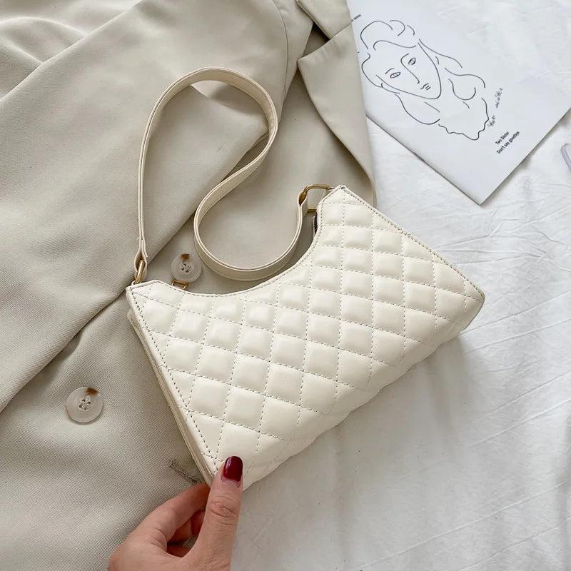 Women Retro Handbag PU Leather Shoulder Underarm Handle Bag Purse