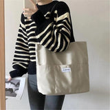 Oxford Women Tote Bag Solid Casual Student Handbags Shoulder Bags Large Capacity