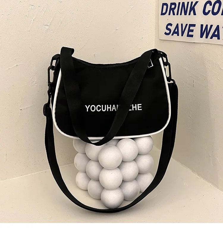 Nylon Women's Bag Small Square Casual Large Capacity Diagonal Shoulder Handbag