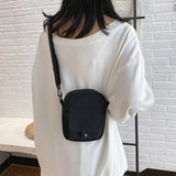 Canvas Women's Crossbody Bag Small Shoulder Handbag Zipper Purse
