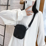 Canvas Women's Crossbody Bag Small Shoulder Handbag Zipper Purse