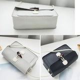 Arrival Ladies' PU Leather Handbag Women Buckle Shoulder Bag Crossbody Bags
