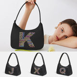 Women Shoulder Bags Retro Street Handbag Text Print Pattern