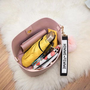 Vintage Bucket Bag Women Shoulder Crossbody Tote Bag