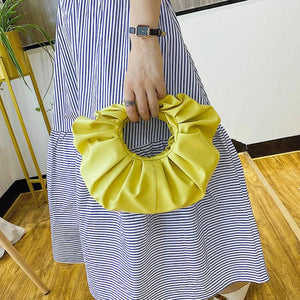 Women Cloud Pleated Puffy Crossbody Shoulder Bag