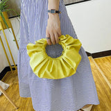 Women Cloud Pleated Puffy Crossbody Shoulder Bag