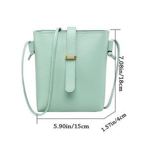 Women Solid Shoulder Bag Crossbody Messenger Bag Mini Purse Wallet Pouch