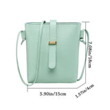 Women Solid Shoulder Bag Crossbody Messenger Bag Mini Purse Wallet Pouch