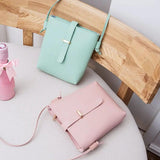 Women Solid Shoulder Bag Crossbody Messenger Bag Mini Purse Wallet Pouch