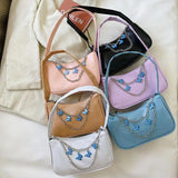 Vintage Butterfly Shoulder Bag with Chain