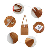 Women Corduroy Shoulder Bag Tote Crossbody Handbag