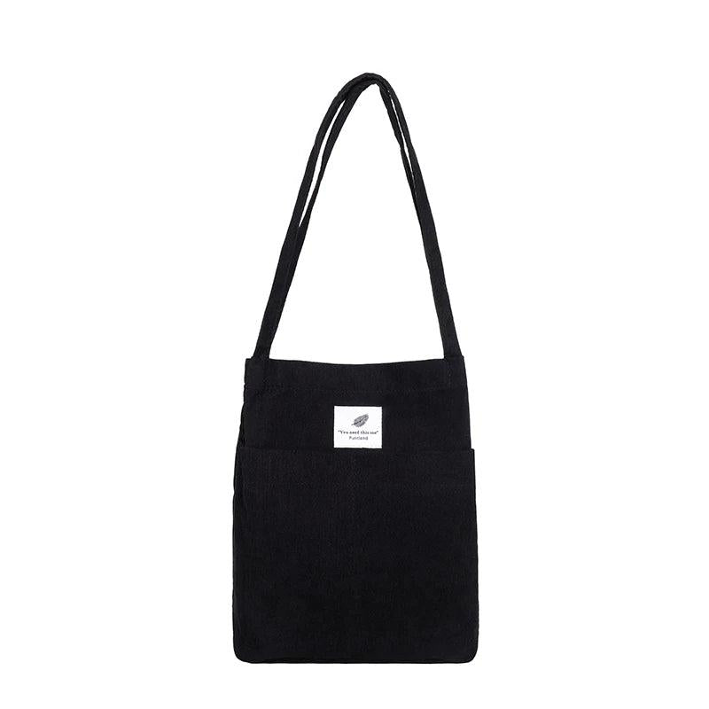 Women Corduroy Shoulder Bag Tote Crossbody Handbag