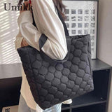 Quilted Shopper Bag Large Capacity Casual Hand Bags