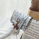 Chain Wild Shoulder Bag for Women - Crack Printing Handbag