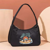 Wave Printed Bag Clutch Women Tote Shoulder Handbags Wallets Organizer Pack