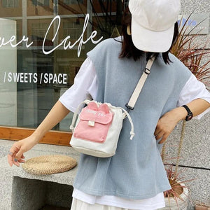Canvas Shoulder Bag Large Capacity Crossbody Tote Purse for Travel Shopping