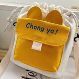 Canvas Shoulder Bag Large Capacity Crossbody Tote Purse for Travel Shopping