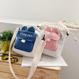 Canvas Shoulder Bag Large Capacity Crossbody Tote Purse for Travel Shopping