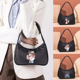 Anime Print Small Tote Bag Women Shoulder Underarm Organizer Casual Mom