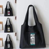 Large Capacity Canvas Shoulder Bag for Girls