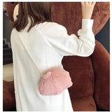 Pig Crossbody Bags for Women Plush Doll Shoulder Handbag