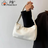 Vintage PU Leather Women's Shoulder Underarm Bag Solid Small Square Purse