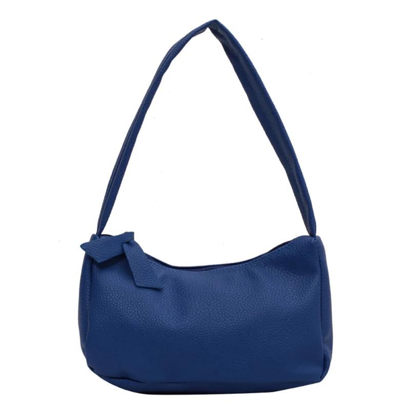 Vintage PU Leather Women's Shoulder Underarm Bag Solid Small Square Purse