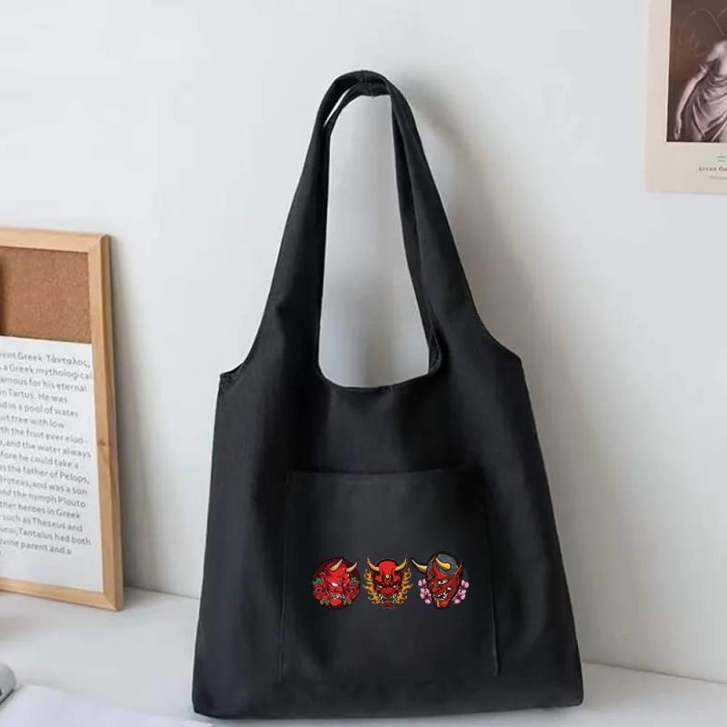 Monster Canvas Vest Bags Reusable Shopping Bag for Women