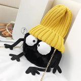 Soft Nap Faux Fur Handbag Lady Shoulder Bag Winter or Autumn Cloth