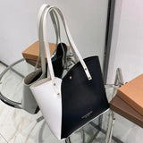 Women's Large PU Leather Tote Bag with Big Capacity