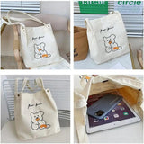 Large-Capacity Embroidery Shopper Tote Handbag