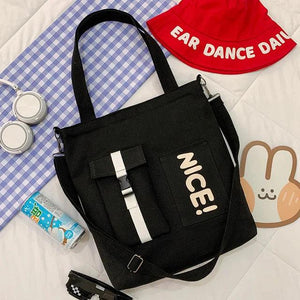 Canvas Bag Large-capacity Messenger Bag Casual Shoulder Bag