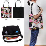 Colorful Elephant Print Totes Bag Women Casual Shoulder Bags
