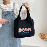 Women Bear Canvas Tote Bag Large Capacity Handbag