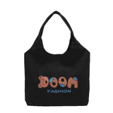 Women Bear Canvas Tote Bag Large Capacity Handbag