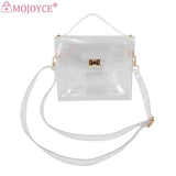 Women Chain Shoulder PVC Handbag Transparent Bag for Traveling