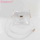 Women Chain Shoulder PVC Handbag Transparent Bag for Traveling