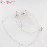 Women Chain Shoulder PVC Handbag Transparent Bag for Traveling