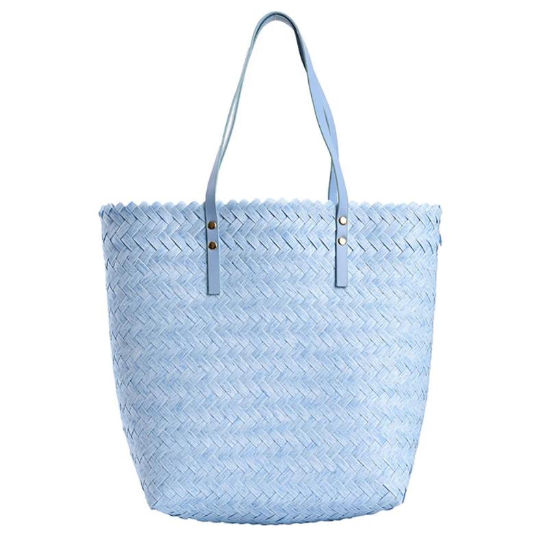 Casual Women Hand-Woven Large Rattan Straw Shoulder Bag