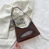 Summer Transparent Jelly Bag Shoulder Beach Candy Underarm Hot Purse Handbag