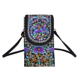 Ethnic Embroidered Crossbody Shoulder Cell Phone Bag