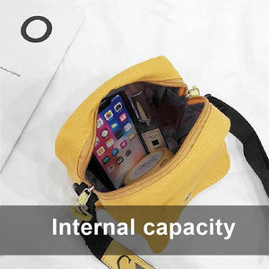 Japanese Style Canvas Shoulder Bag for Women Crossbody Handbag